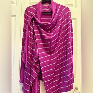 Icebreaker Merino Pink and Gray Shawl Women’s XS